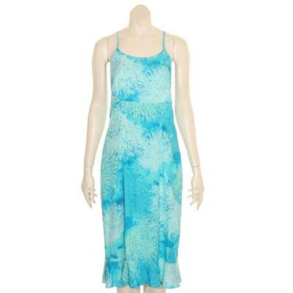 NWT - CORAL PRINT STRAP DRESS